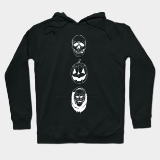 Season of the Witch Masks Vertical Hoodie